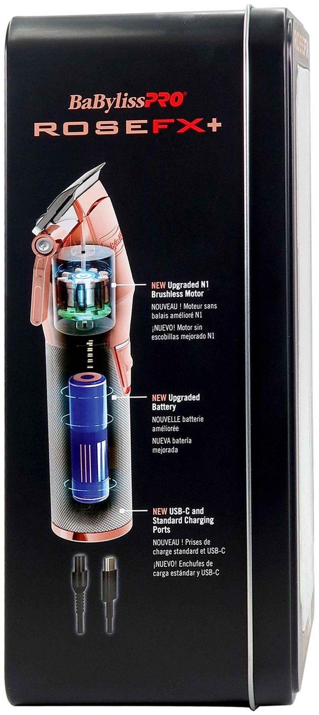 Alt view image 5 of 6 - BaByliss Pro ROSEFX+ All-Metal Lithium Clipper #FX870NRG