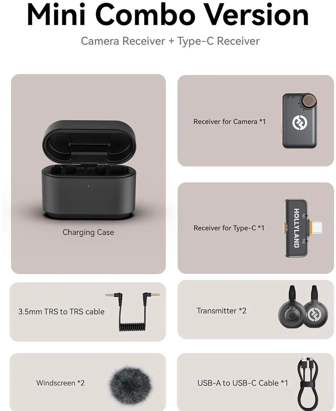 Alt view image 5 of 7 - Hollyland LARK M2S Mini Combo 2-Person Wireless Microphone System - Universal Compatibility + 2x Lavalier Microphone