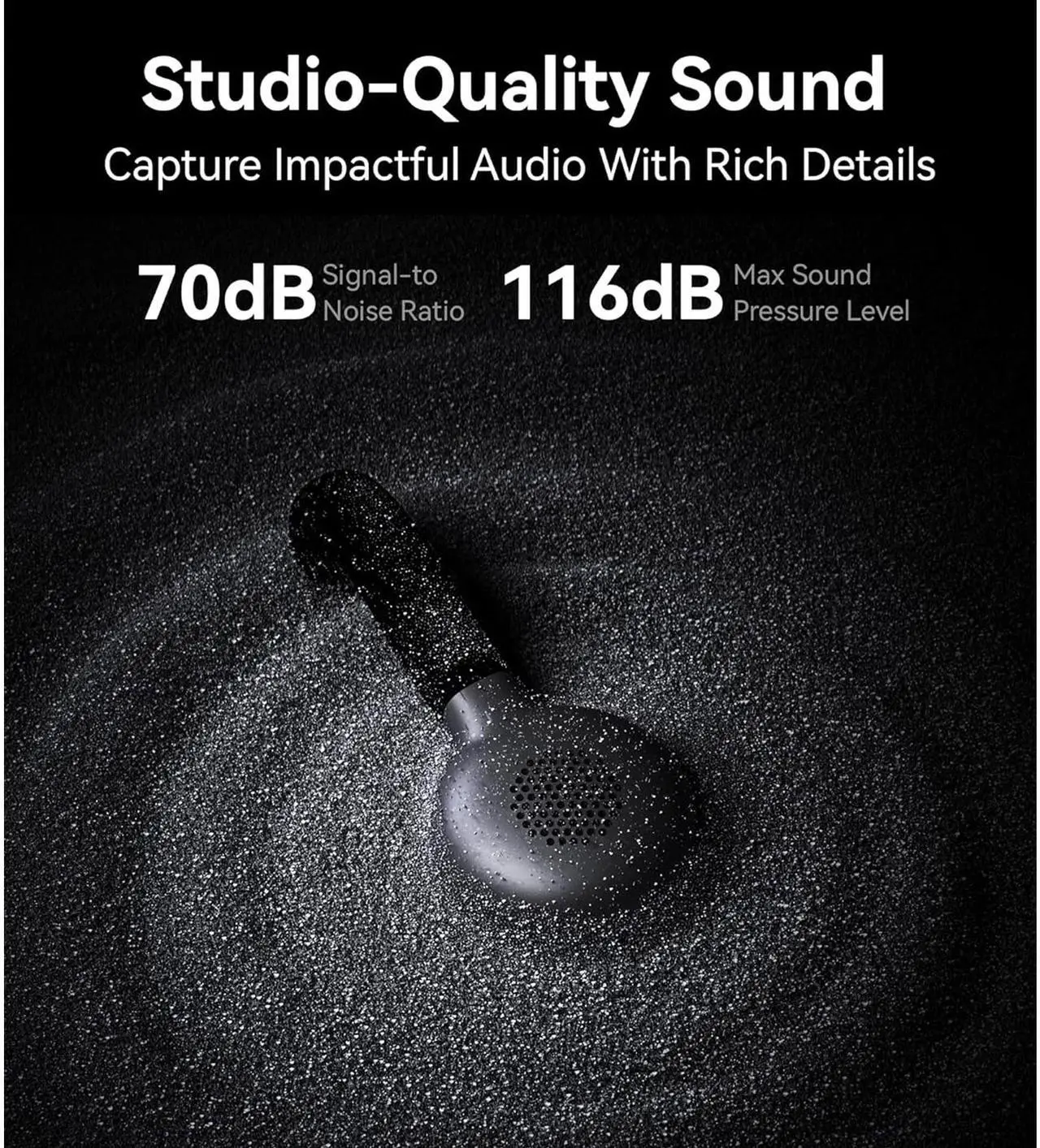 Alt view image 5 of 7 - Hollyland LARK M2S DUO 2-Person Wireless Microphone System with USB-C Connector for Mobile Devices - Plug & Play + 2x Lavalier Microphone