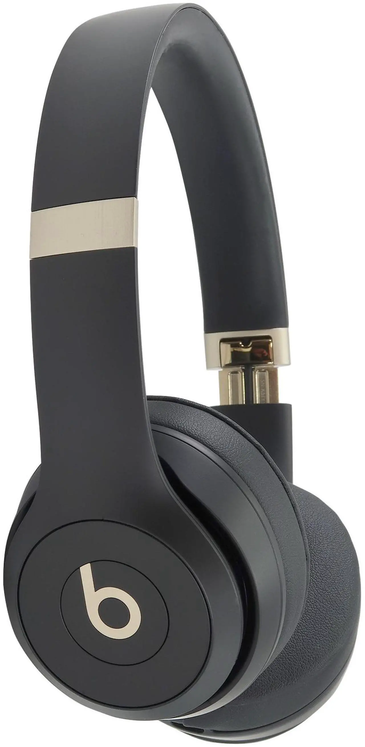 Alt view image 2 of 7 - Beats Solo 4 Wireless Bluetooth On-Ear Headphones, Apple & Android Compatible, Up to 50 Hours of Battery Life - Black & Gold