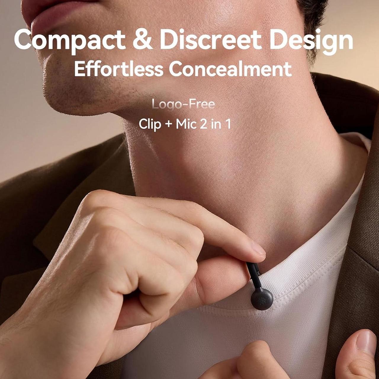 Alt view image 3 of 7 - Hollyland Lark M2S Ultimate Wireless Lavalier Microphone Combo - iPhone/Camera/Android/PC - Noise Cancel + Accessories