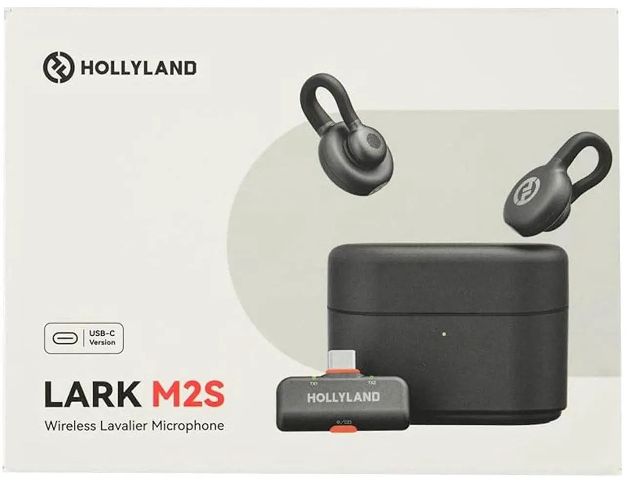 Alt view image 7 of 7 - Hollyland LARK M2 2.4GHz 2-Person Wireless Lavalier Microphone System with USB-C Plug & Play (Shine Charcoal) + Accessories
