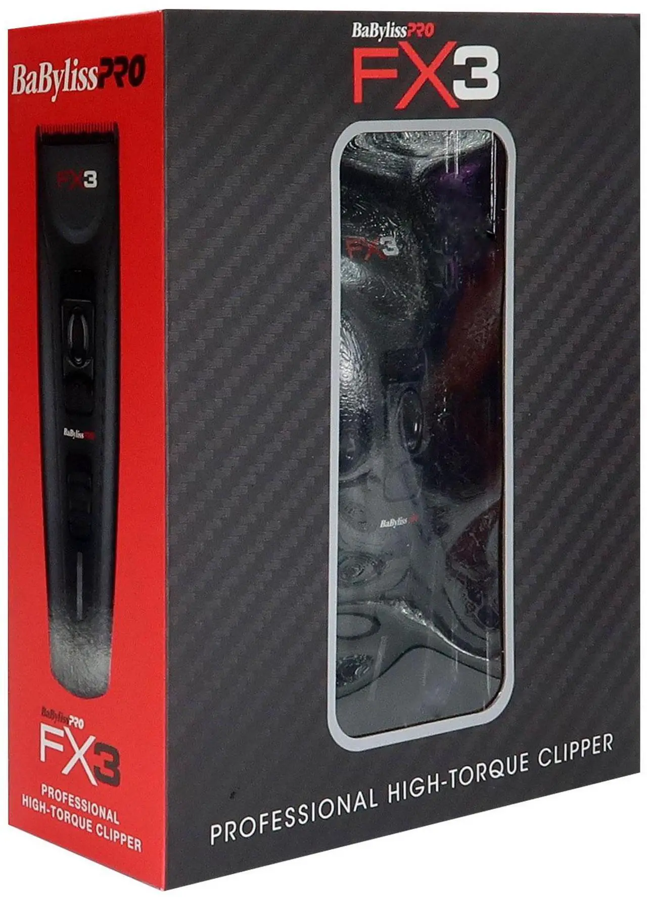 Alt view image 4 of 7 - BaByliss Pro FX3 High Torque Cordless Clipper FXX3CB with FX3 Professional High Torque Trimmer FXX3TB
