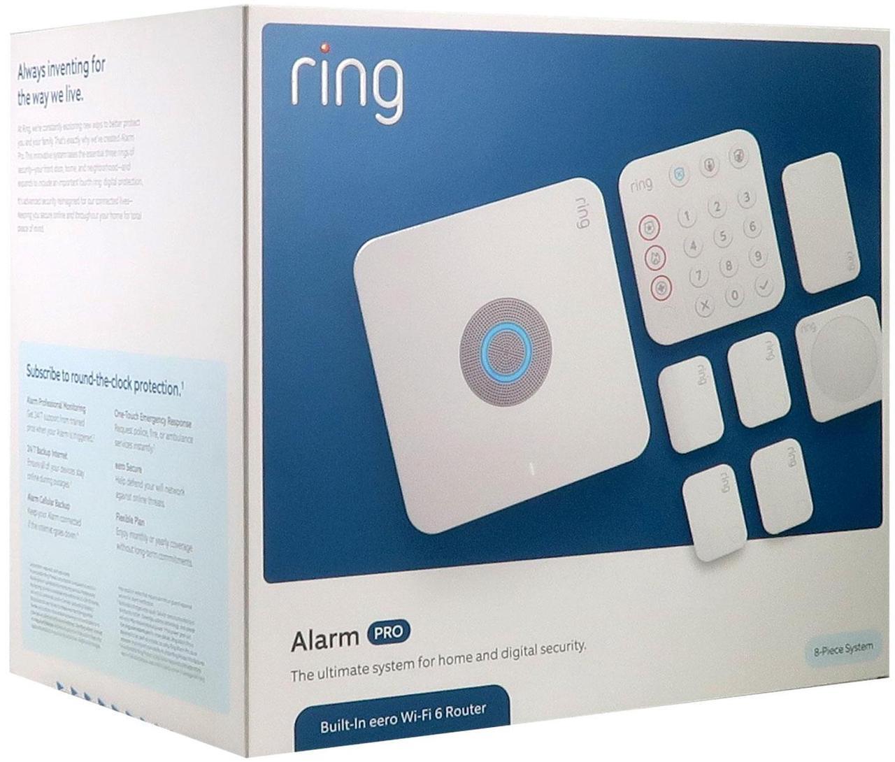Alt view image 3 of 7 - Ring Alarm Pro 8-Piece Kit  Smart Home Security System with Base Station & Keypad + Ring 1080p Video Doorbell (2020 Release, Venetian Bronze)