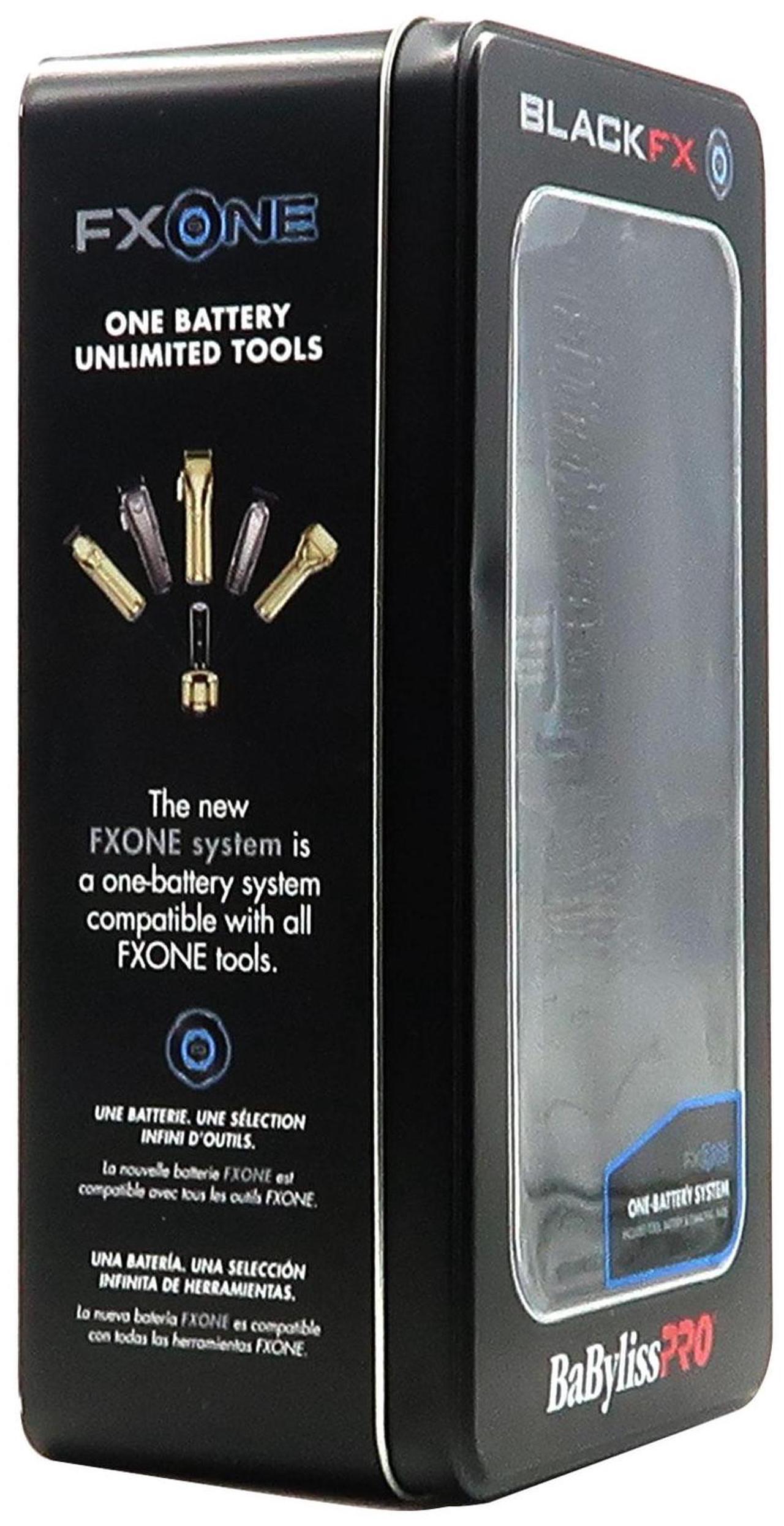 Alt view image 5 of 7 - BaByliss Pro FXONE BLACKFX All-Metal Interchangeable-Battery Clipper FX899MB with Professional Cutting Cape and Comb Set (Clipper, Cutting, Taper Combs)