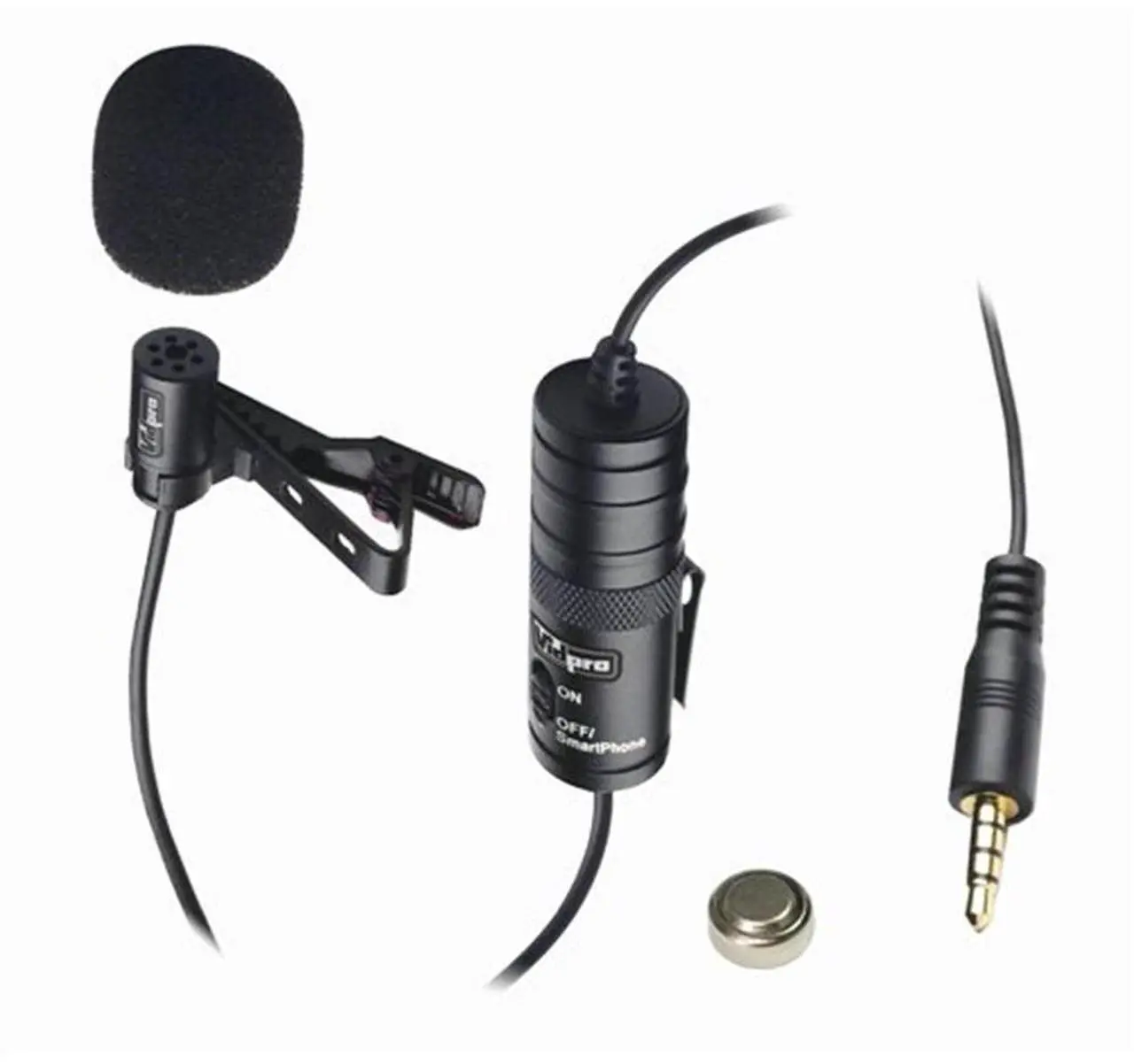 Alt view image 3 of 3 - Vidpro External Microphone For Canon PowerShot SX160 IS Digital Camera Vidpro XM-L Wired Lavalier microphone - 20' Audio Cable - Transducer type: Electret Condenser