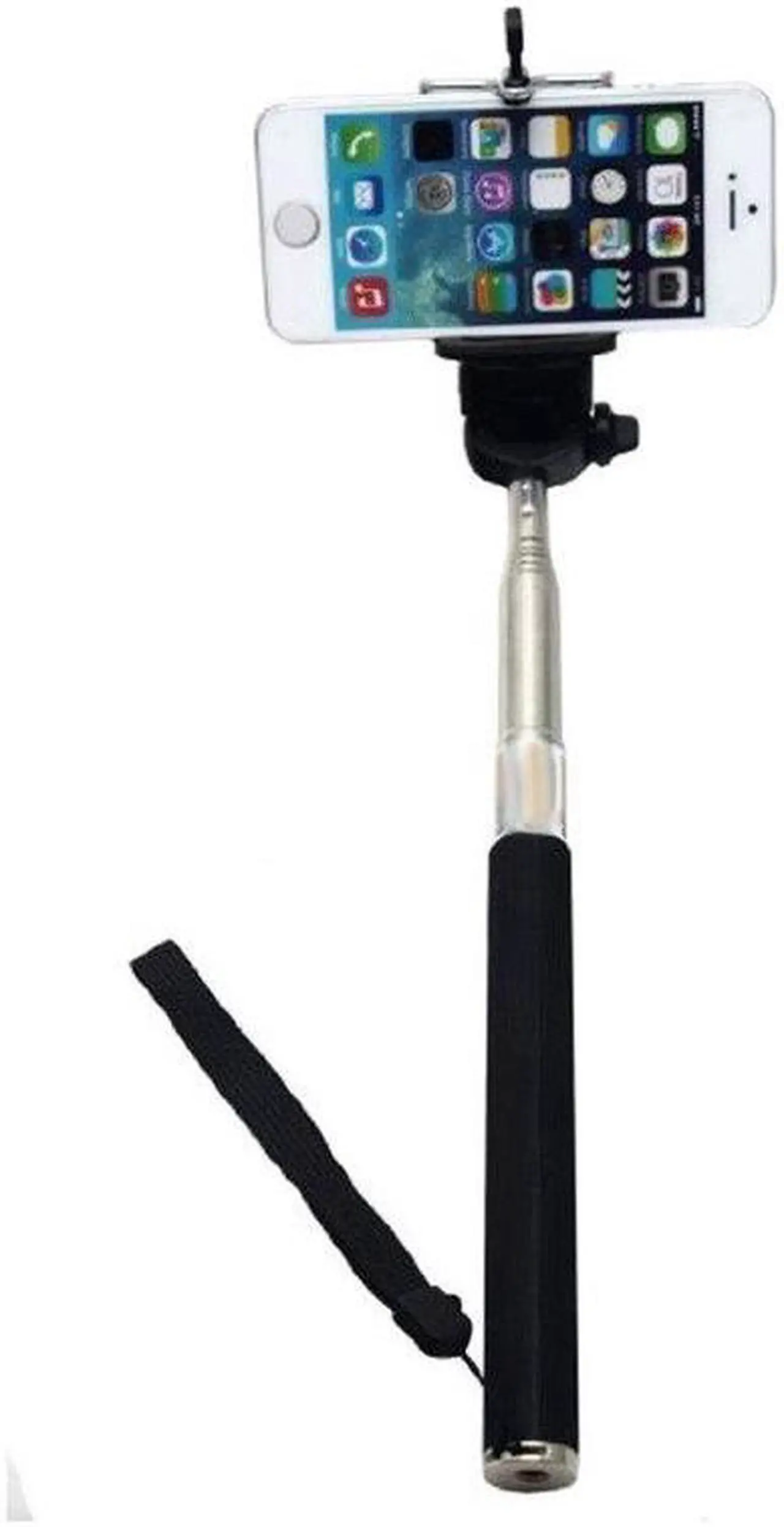 Alt view image 2 of 4 - Selfie Stick for iPhone 6 plus 5s 5c 5 & Samsung Galaxy S6 S5 S4 S3 + Screen Protector + Cleaning Cloth