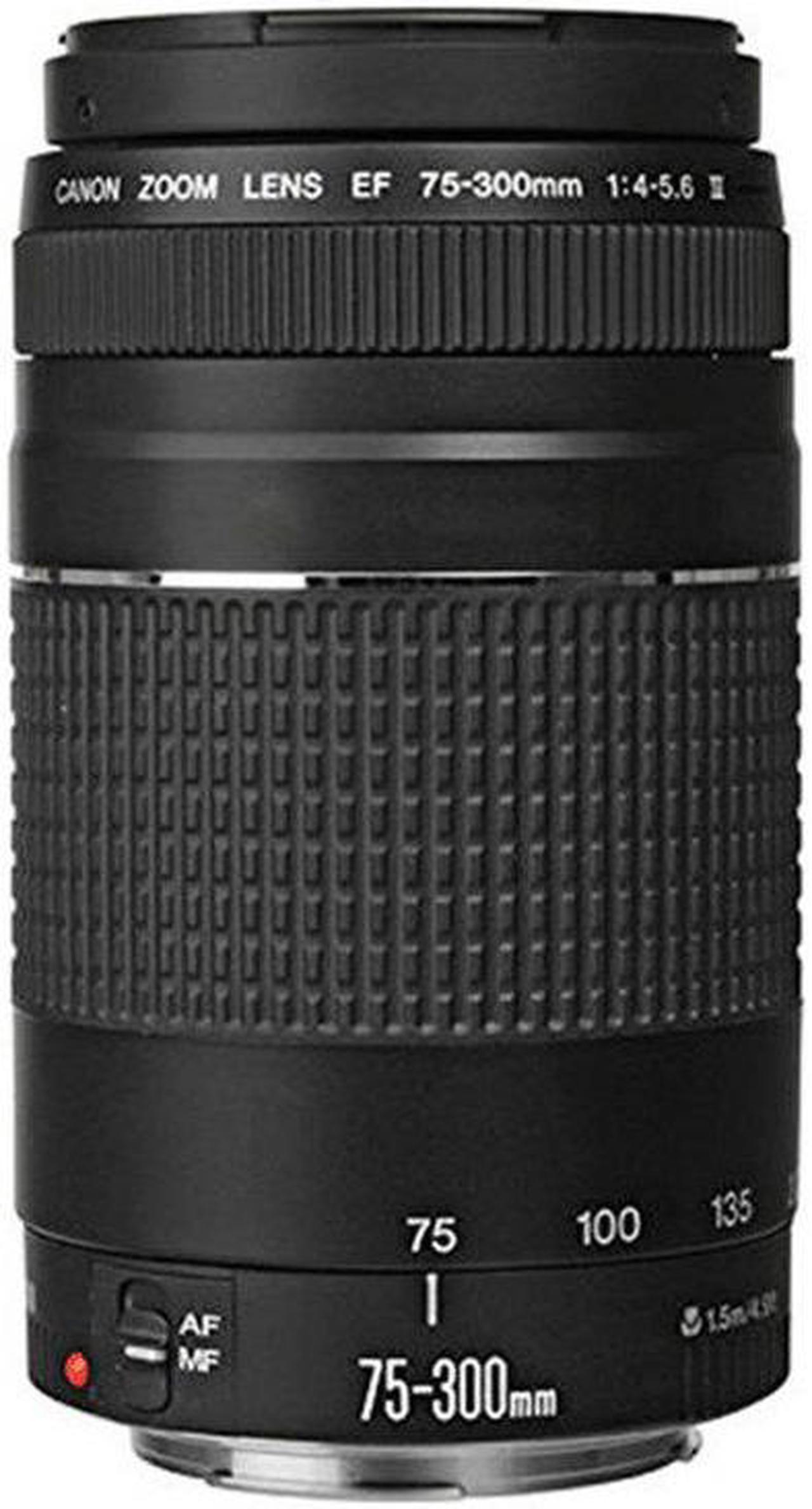 Alt view image 2 of 4 - Canon EF 75-300mm f/4-5.6 III Lens Bundle for Canon EOS Rebel T6i, T6s, T6, T5i, T5, T4i, T3i, T3, T2i, SL1, 7D Mark II, 7D, 80D, 70D, 60D, 50D, 40D, 30D, 20D SLR Cameras