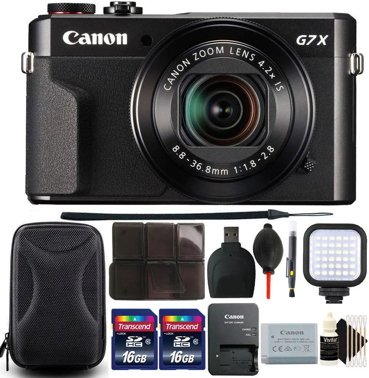 Main image of Canon PowerShot G7 X Mark II 20.1MP 1" CMOS Sensor Digital Camera + 32GB Accessory Kit