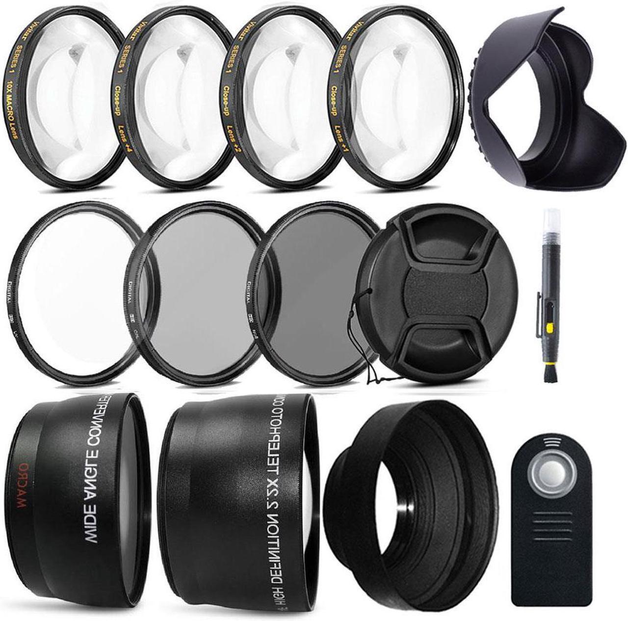 Main image of Vivitar All You Need Bundle for Canon T3i T5i T6i T6s SL1 750D + Remote Shutter Release