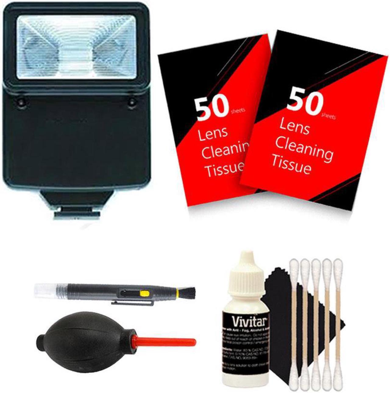 Main image of Vivitar Slave Flash + 100 Lens Tissue + Top Cleaning Kit for NIKON D3300 D3200 D3100 D5500 D5300 D5200 D5100 DSLR Camera