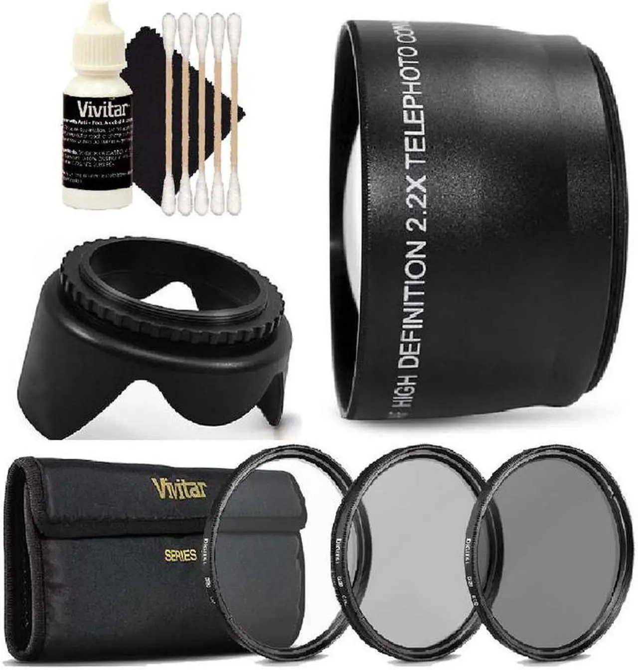 Main image of Vivitar 52mm Telephoto Lens Kit for Canon EOS 700D,1200D & All Canon DSLR Camera