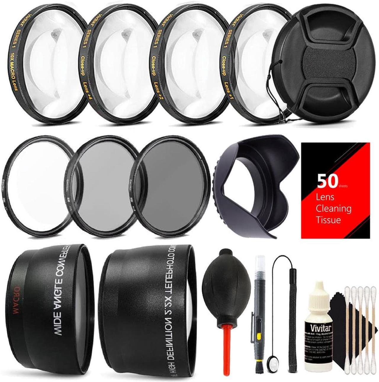 Main image of 58MM Professional Lens Filter Accessory Kit for CANON EOS Rebel T6i T6 T5i T5 T4i T3i SL1