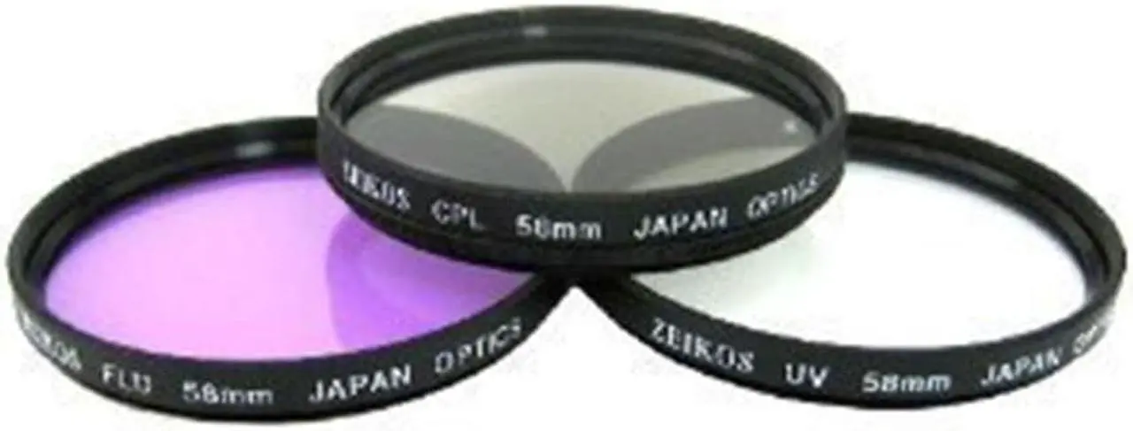 Alt view image 3 of 6 - Canon 75-300mm Lens + 58mm Telephoto and Wide Angle Kens+Filter Kit+Lens Pen+CleaningKit+Lens Cap Holder