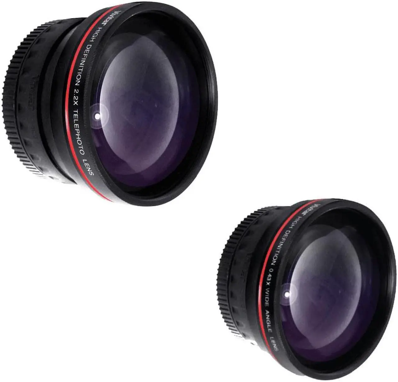 Alt view image 4 of 6 - Canon 75-300mm Lens + 58mm Telephoto and Wide Angle Kens+Filter Kit+Lens Pen+CleaningKit+Lens Cap Holder