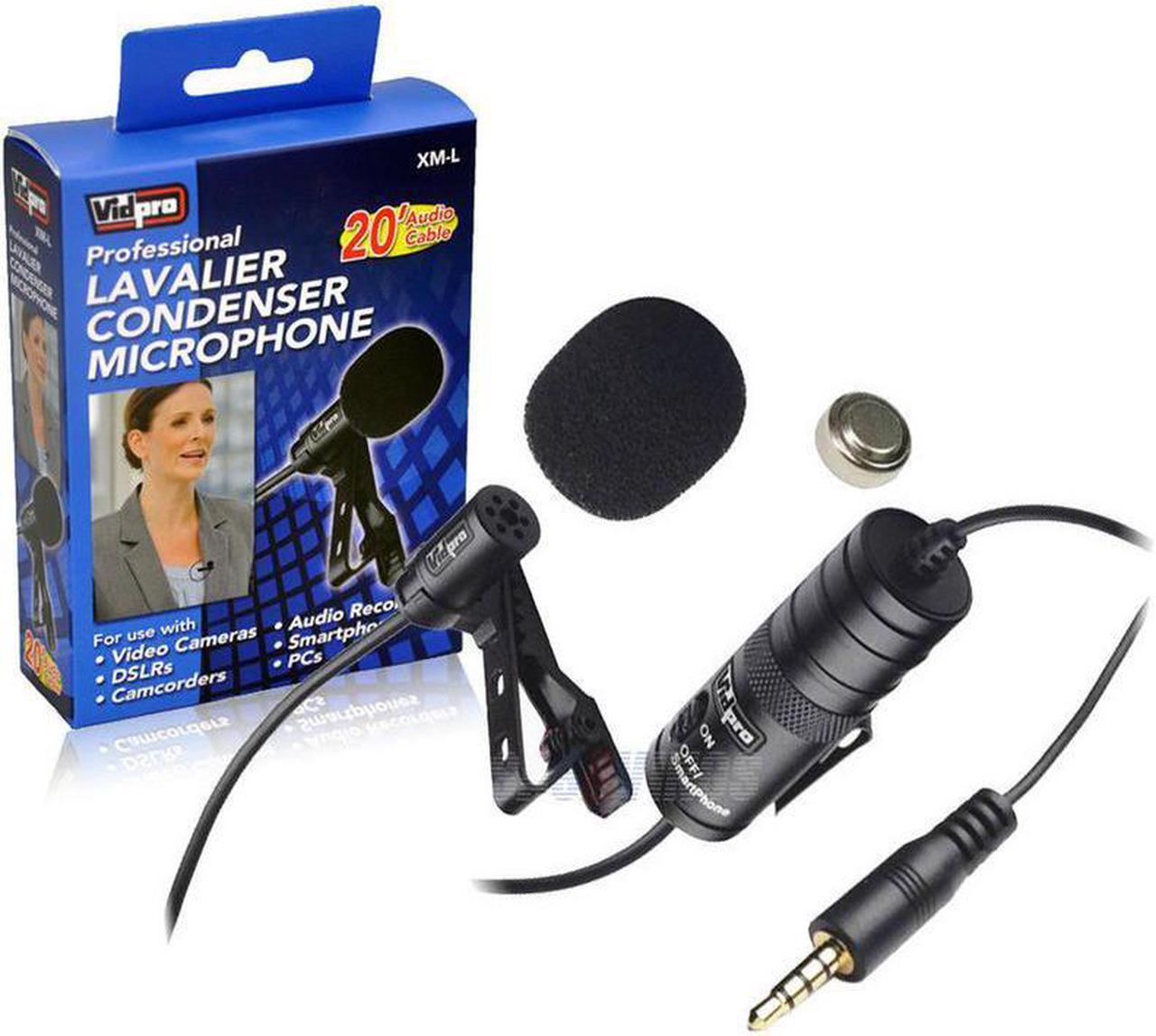 Main image of Vidpro External Microphone For Samsung Galaxy Admire 4G Cell Phone Vidpro XM-L Wired Lavalier microphone - 20' Audio Cable - Transducer type: Electret Condenser