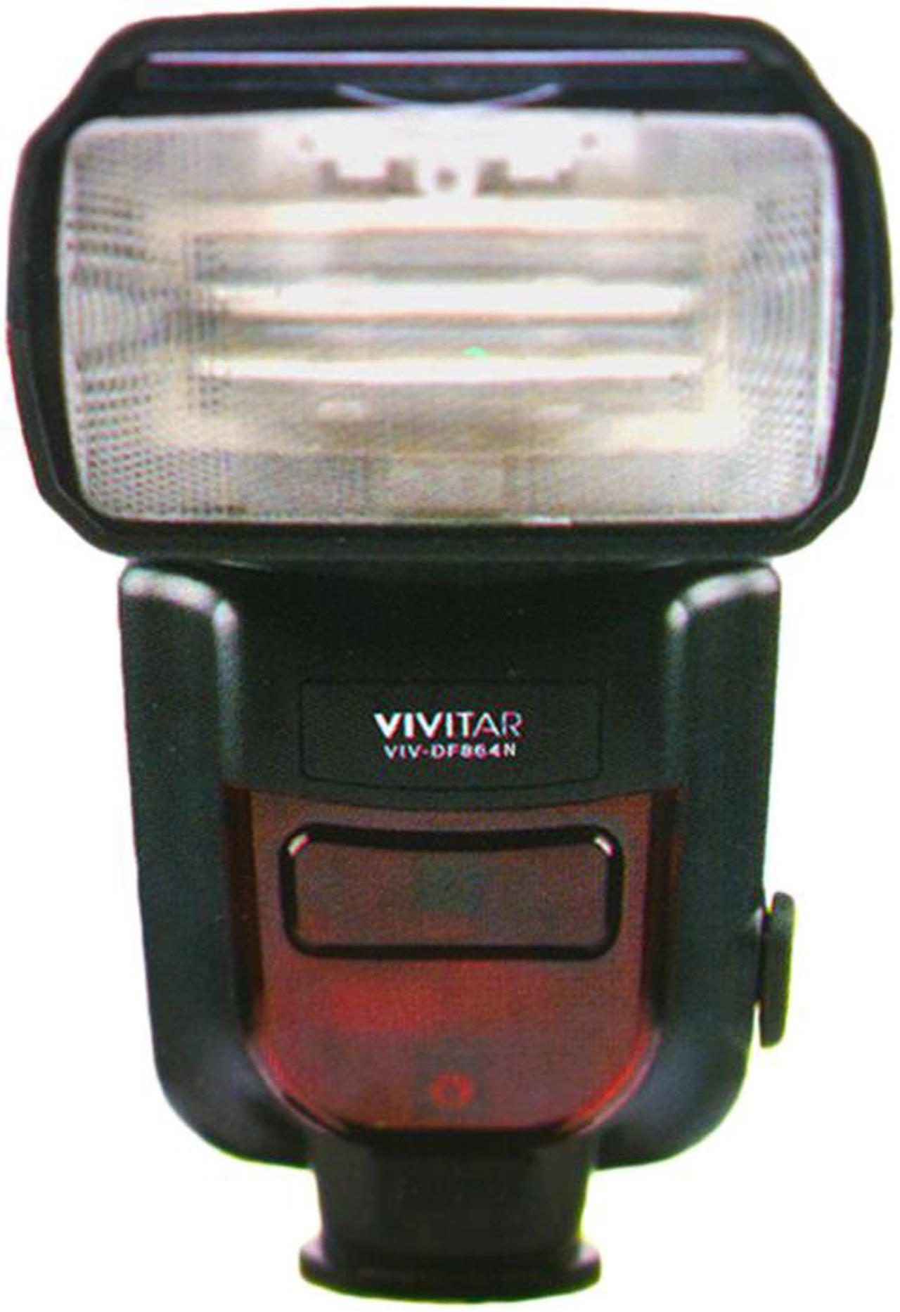 Alt view image 2 of 7 - Vivitar DF-864 DSLR Speedlight Flash with Accessories for Nikon DSLR Cameras