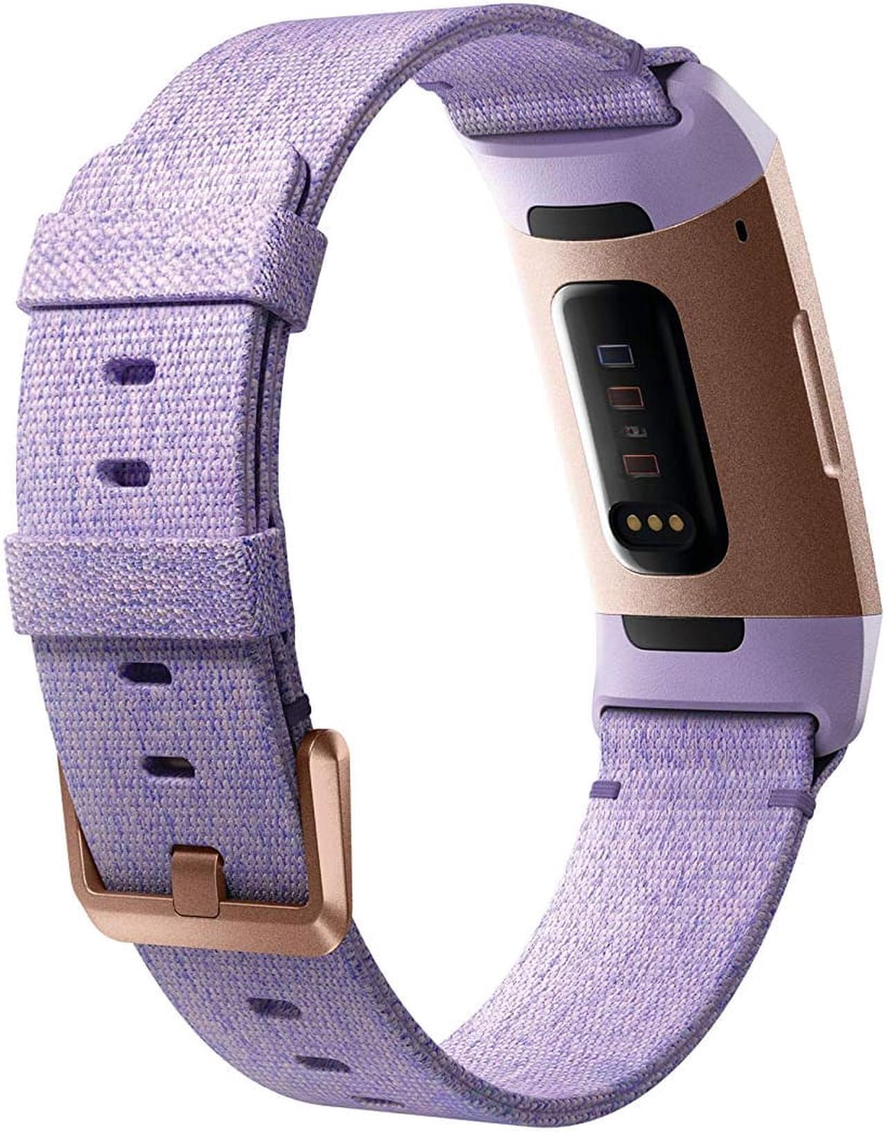 Alt view image 3 of 7 - Fitbit Charge 3 Heart Rate & Activity Tracker Lavender/Rose Gold
