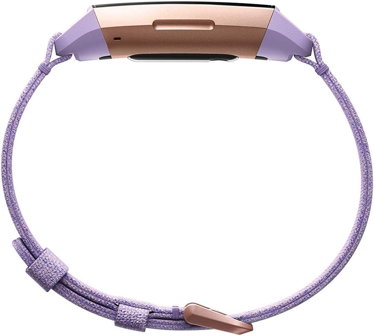 Alt view image 4 of 7 - Fitbit Charge 3 Heart Rate & Activity Tracker Lavender/Rose Gold