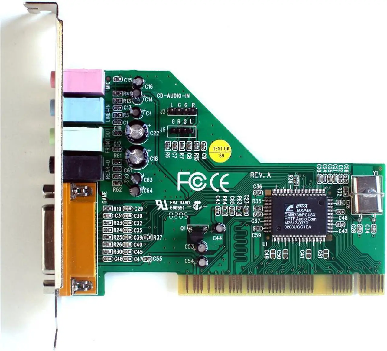 Main image of Sound card,EZ-8738-4C SW AC,DB0202115133,A-CM744-3A,(b.12)