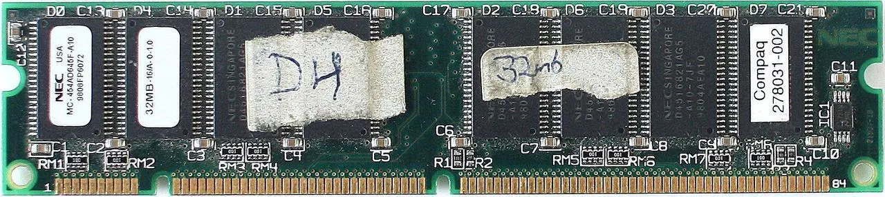Main image of MEMORY 32MB-16/A-0-1.0, MC-454AD645F-A10, 168P, 278031-002