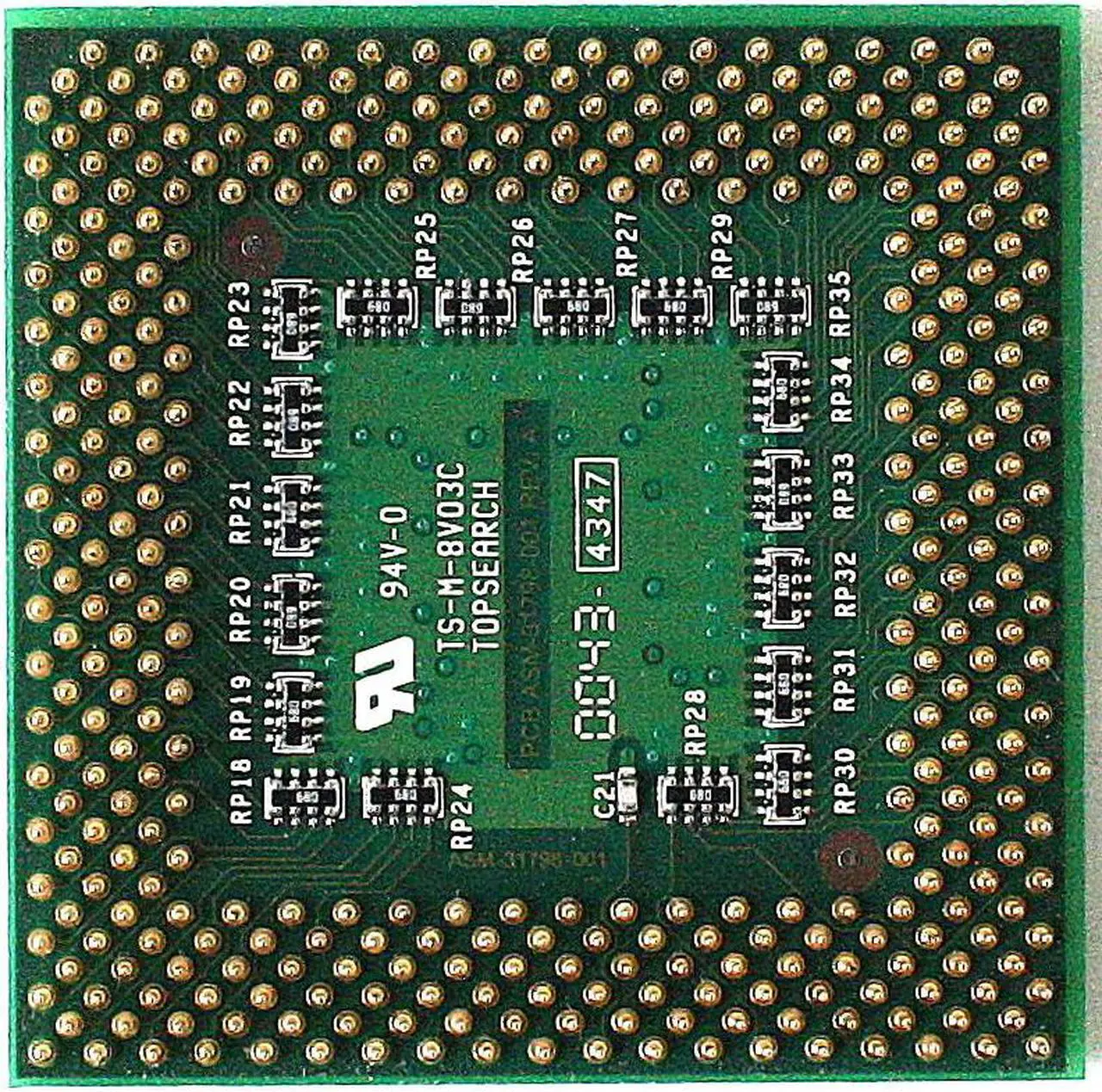 Main image of CPU TERMINATOR, TS-M-8V03C TOPSEARCH, PCB ASM-31798-001 REV.A