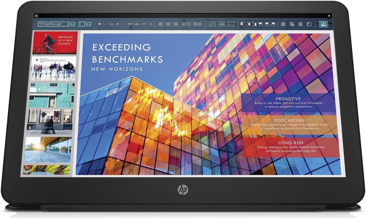 Alt view image 10 of 16 - HP Business V14 14" FullHD 1920x1080 25 ms LED LCD IPS Portable Monitor