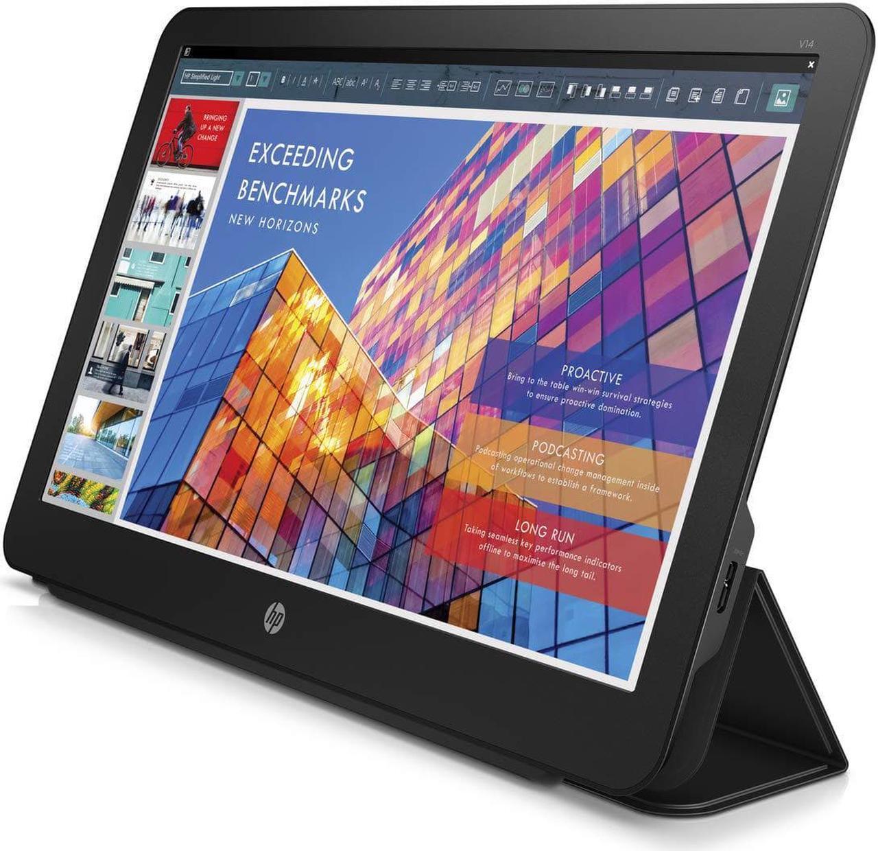 Alt view image 11 of 16 - HP Business V14 14" FullHD 1920x1080 25 ms LED LCD IPS Portable Monitor