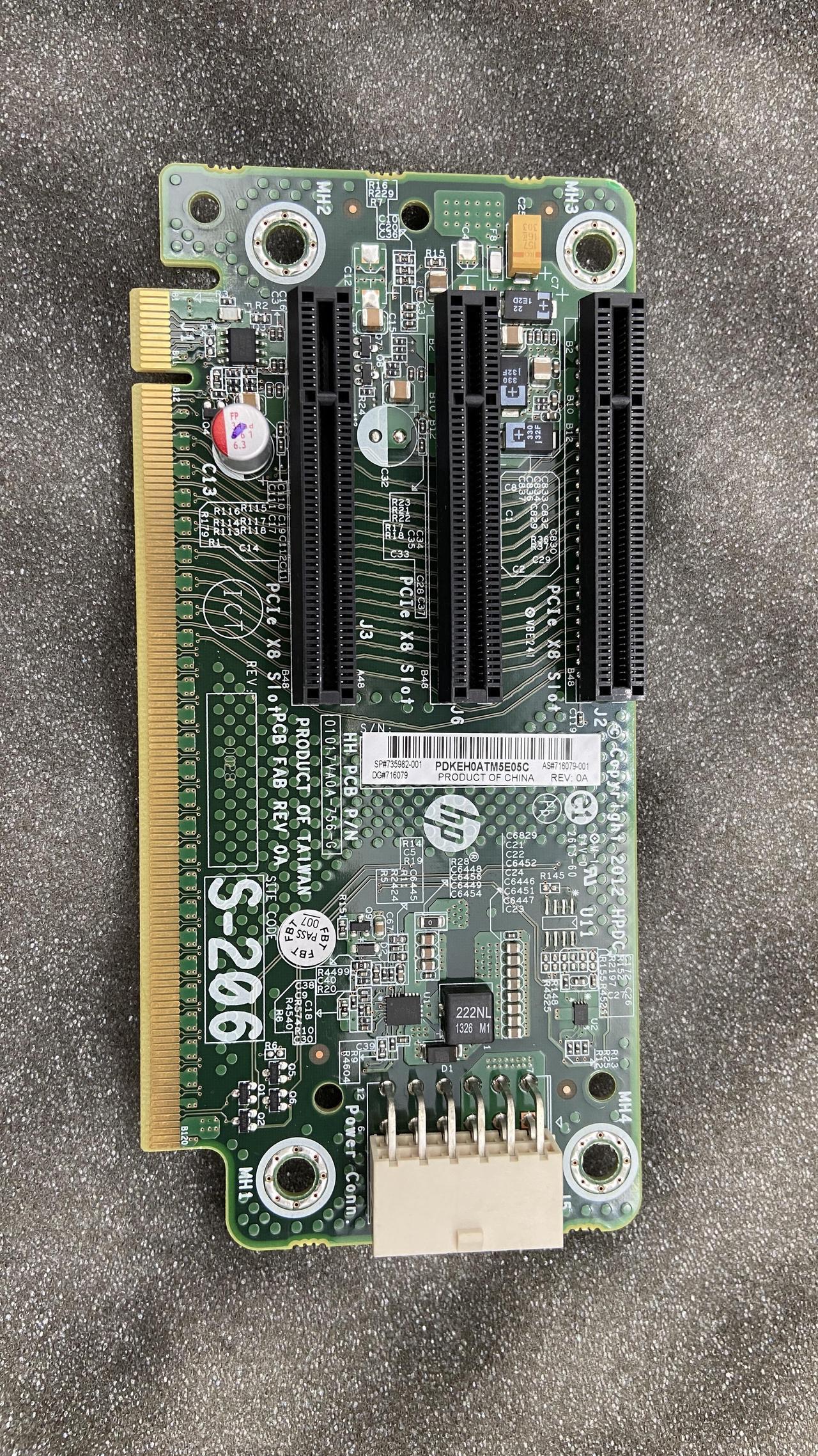 Main image of Brand New HP PCA PCIe x8x8x8 Riser, 2U (735982-001) (716079-001)