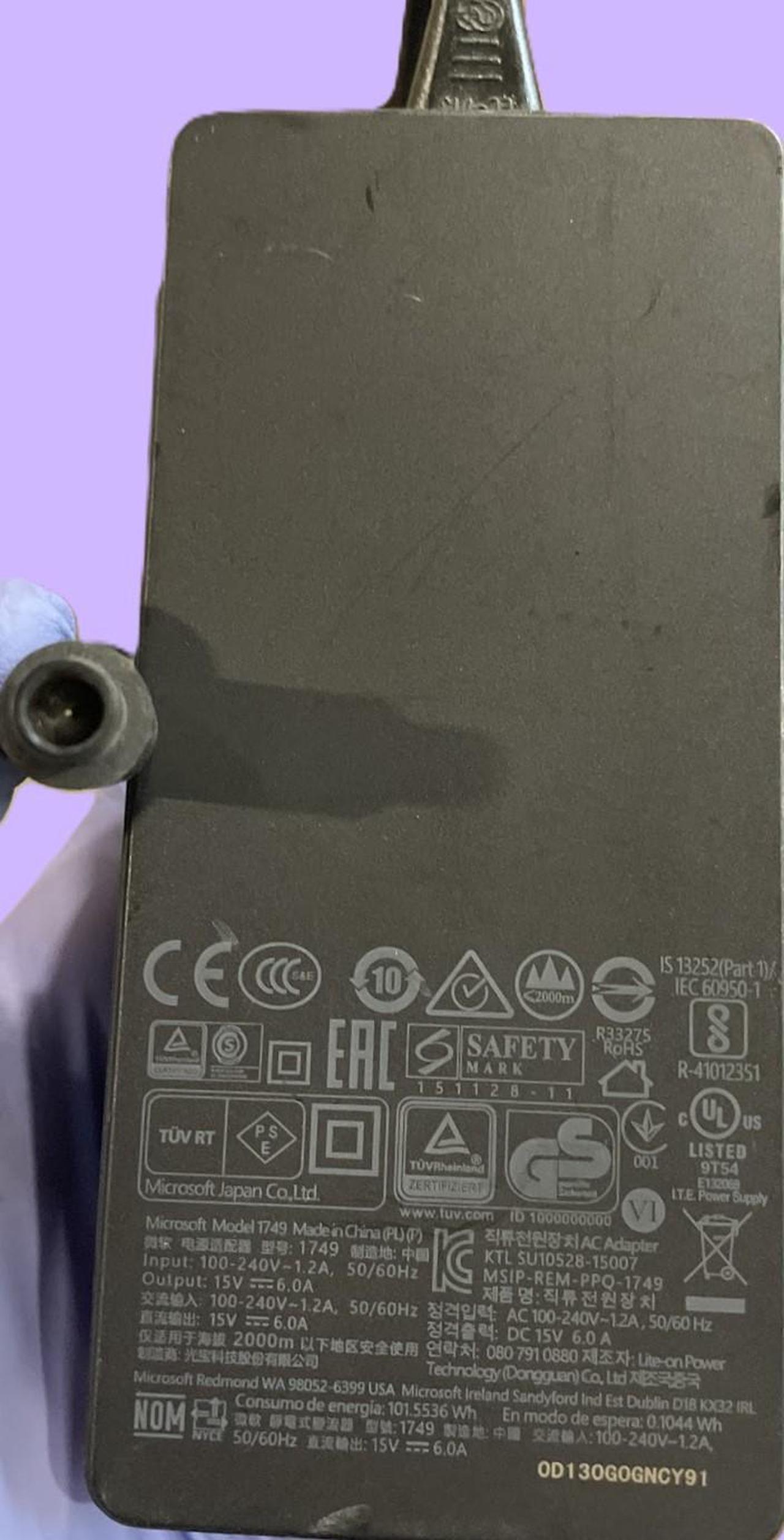 Main image of AC Adapter Charger For Microsoft Surface Pro 4 / 6 Docking Station 1661 1749 USA