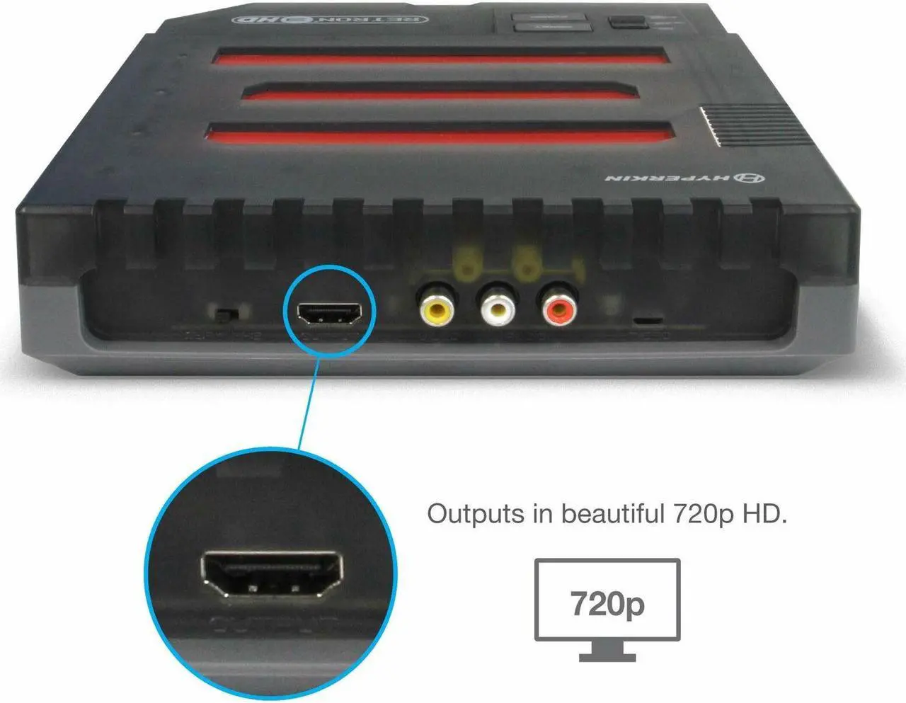 Alt view image 4 of 17 - Hyperkin RetroN 3 HD 3-in-1 Retro Gaming Console for NES, Super Famicom, and Genesis/ Mega Drive (Space Black) - Sega Ge
