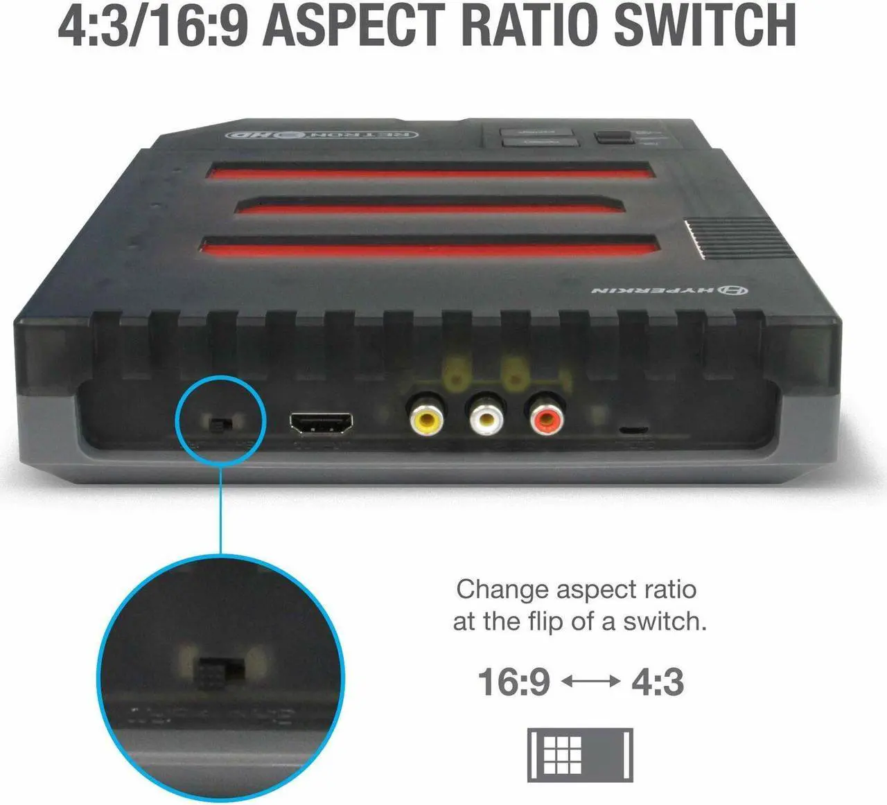 Alt view image 5 of 17 - Hyperkin RetroN 3 HD 3-in-1 Retro Gaming Console for NES, Super Famicom, and Genesis/ Mega Drive (Space Black) - Sega Ge