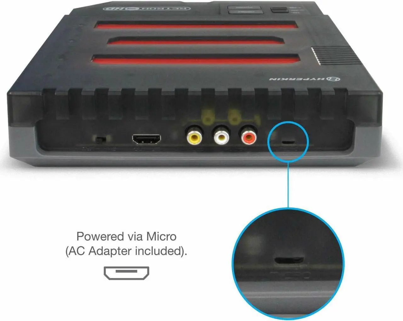 Alt view image 3 of 17 - Hyperkin RetroN 3 HD 3-in-1 Retro Gaming Console for NES, Super Famicom, and Genesis/ Mega Drive (Space Black) - Sega Ge