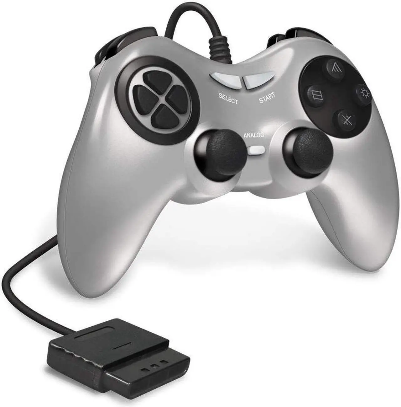 Alt view image 2 of 3 - Armor3 Wired Game Controller for PS2 (Silver)