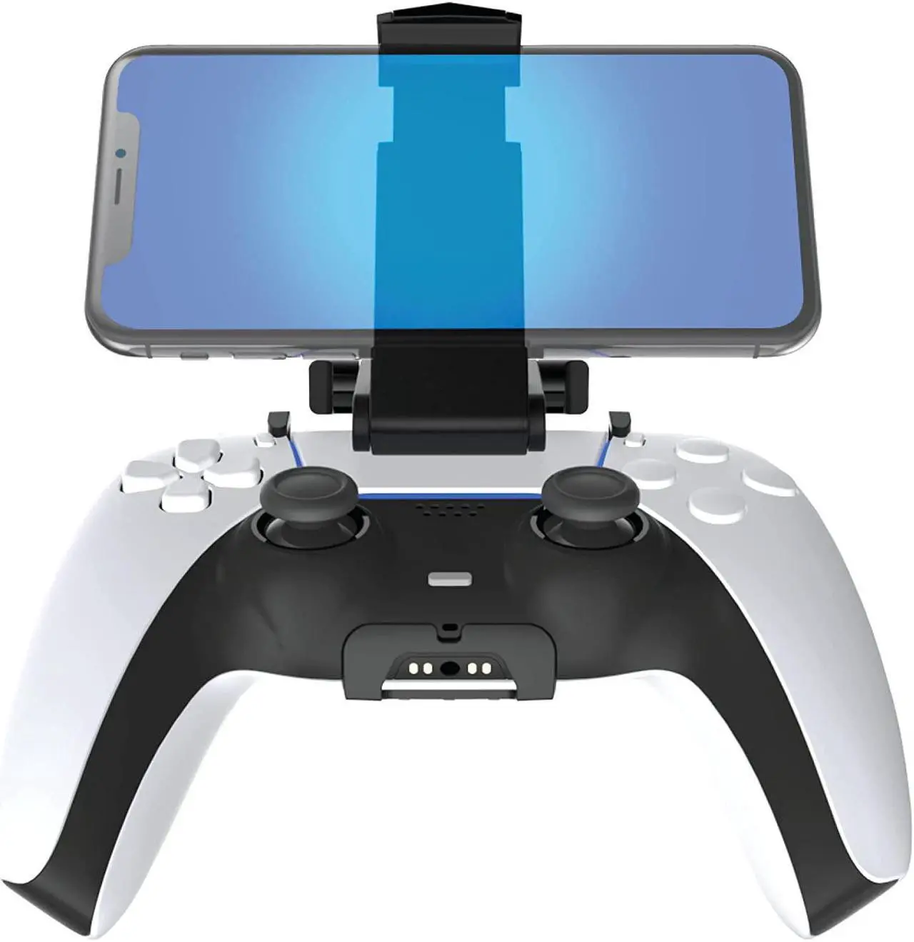 Alt view image 3 of 10 - Bionik Pro Kit For PlayStation 5: Powerful 50mm Gaming Headset with RGB Color, Controller Charge Base, Phone Holder, Lynx Cable & USB Cable