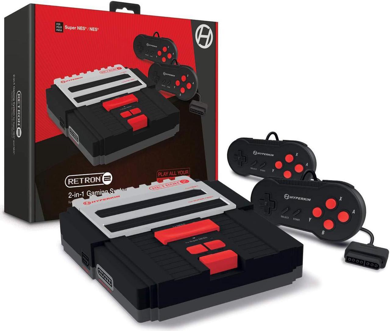 Alt view image 2 of 5 - Hyperkin M05932-BK RetroN2 2 in 1 Console Videogame Hardware, Black