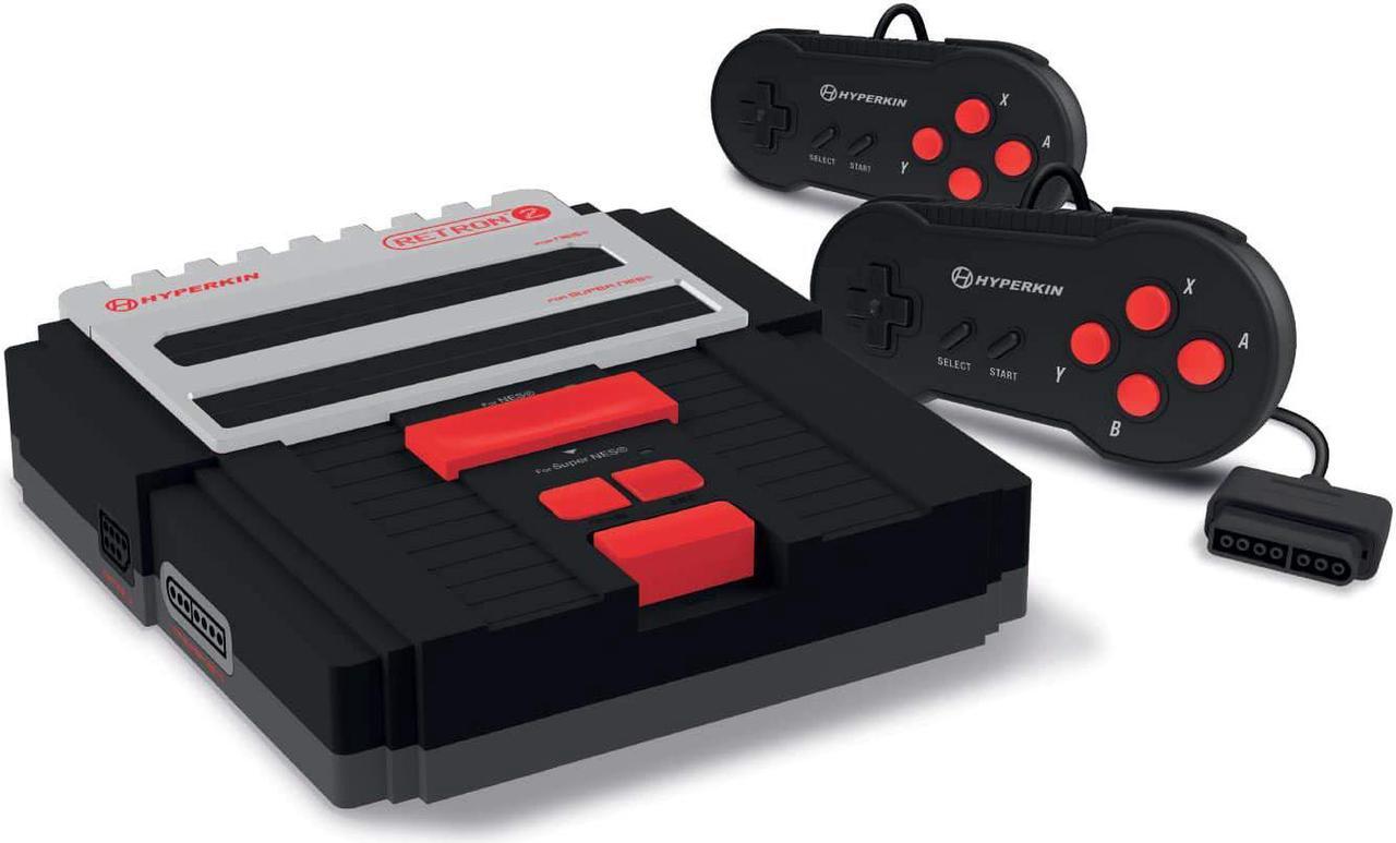 Alt view image 3 of 5 - Hyperkin M05932-BK RetroN2 2 in 1 Console Videogame Hardware, Black