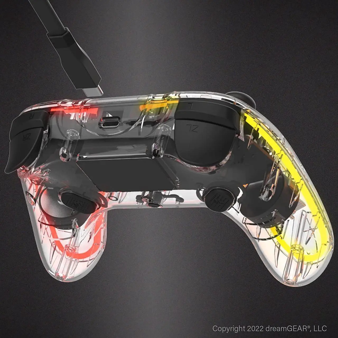 Alt view image 2 of 7 - Bionik NeoGlow Wireless RGB Gaming Controller for Nintendo Switch/Switch OLED/PC