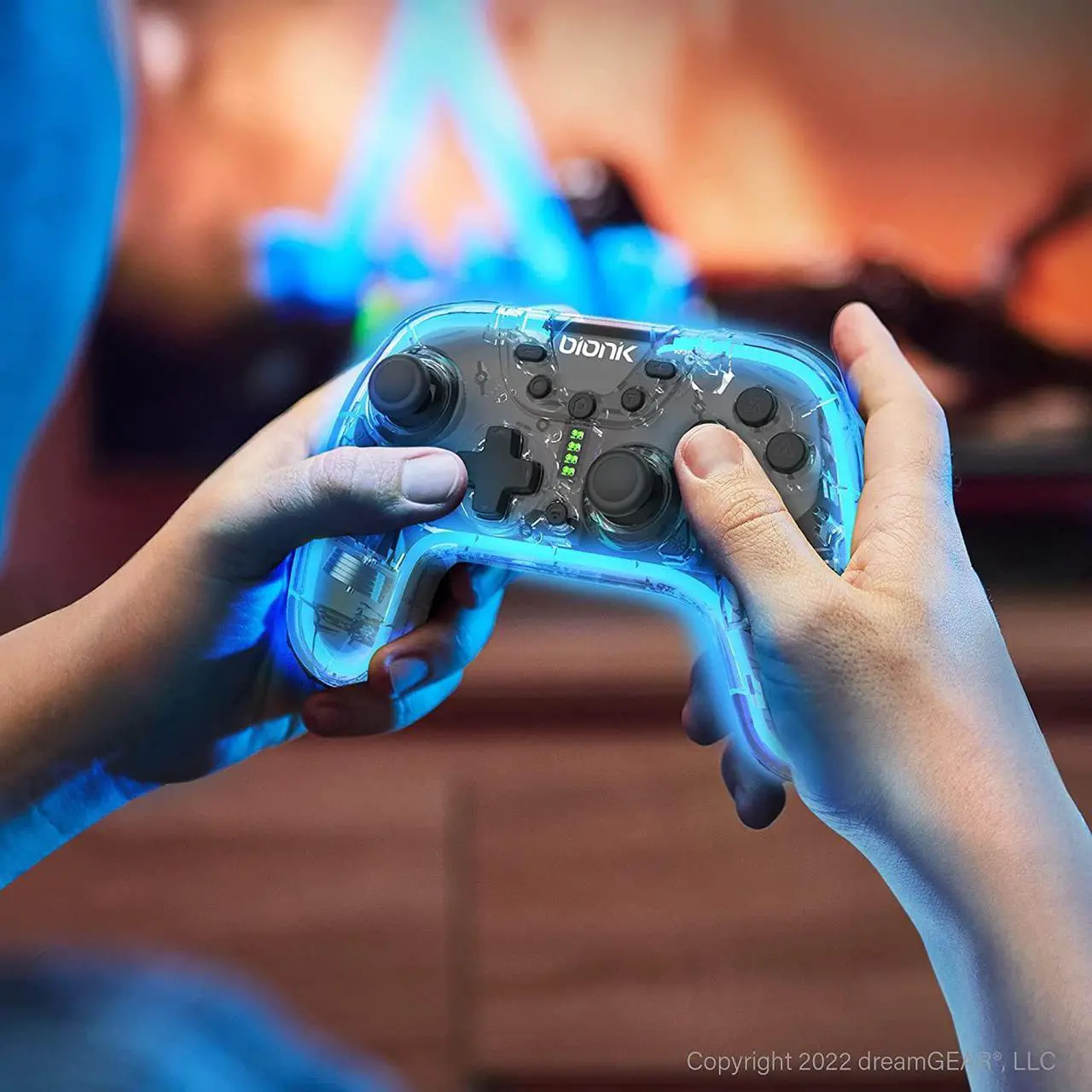 Alt view image 4 of 7 - Bionik NeoGlow Wireless RGB Gaming Controller for Nintendo Switch/Switch OLED/PC