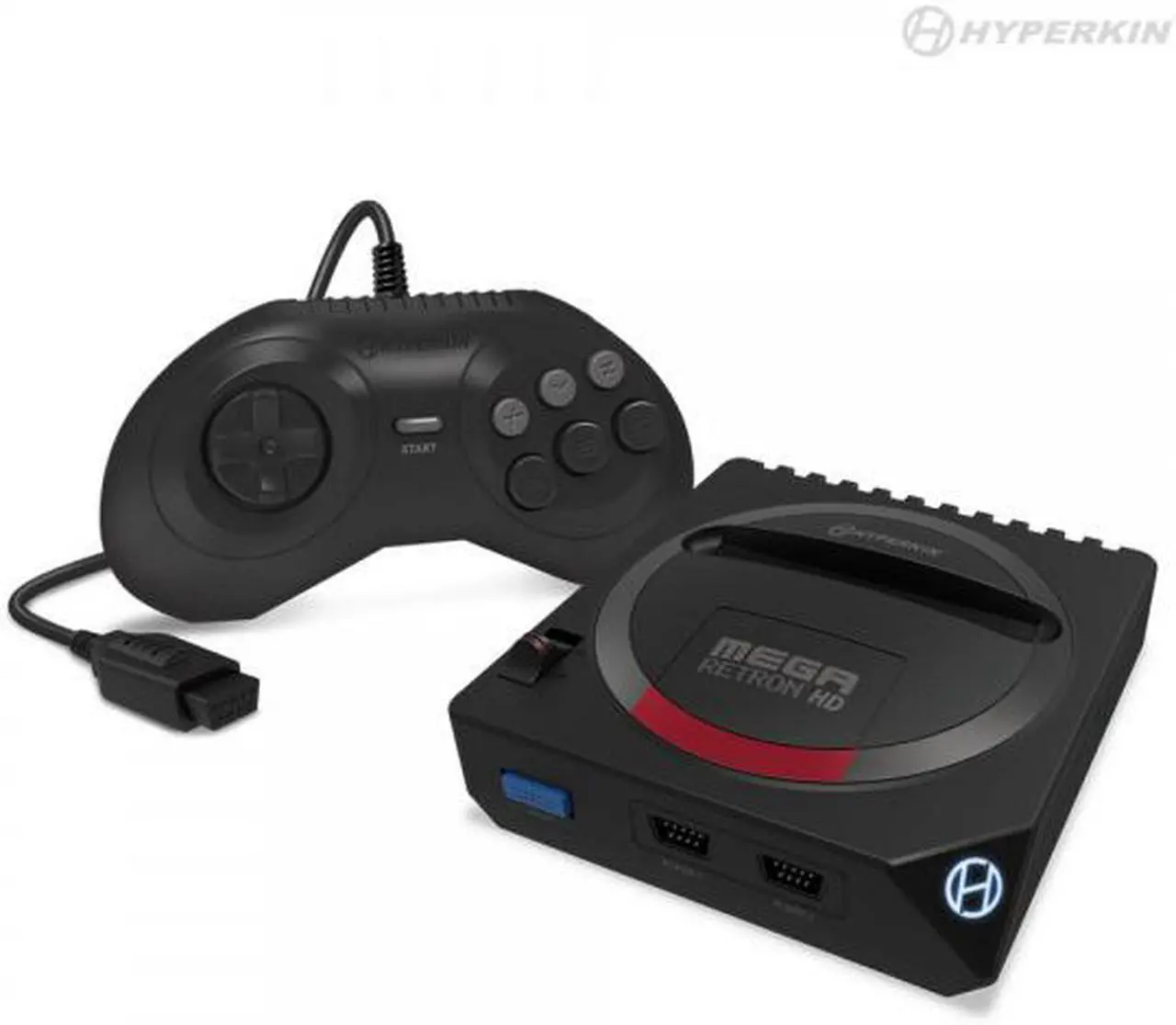 Alt view image 2 of 9 - Hyperkin Megaretron HD Gaming Console For Genesis/Mega Drive Black