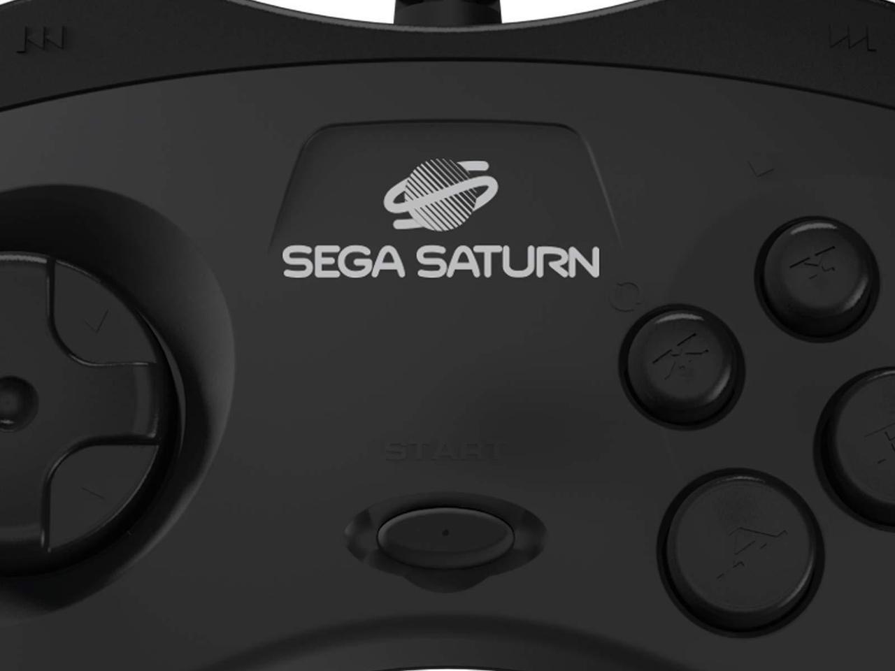 Alt view image 7 of 11 - Retro-Bit Official Sega Saturn USB Controller Pad for PC, Mac, Steam, RetroPie, Raspberry Pi - USB Port - Black