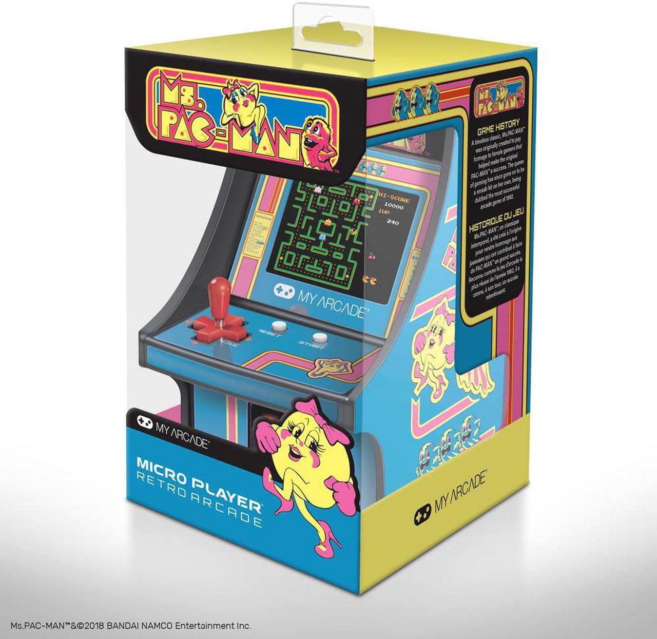 Alt view image 4 of 18 - My Arcade Ms. Pac-Man Micro Player 6" Collectable Portable Handheld Video Game