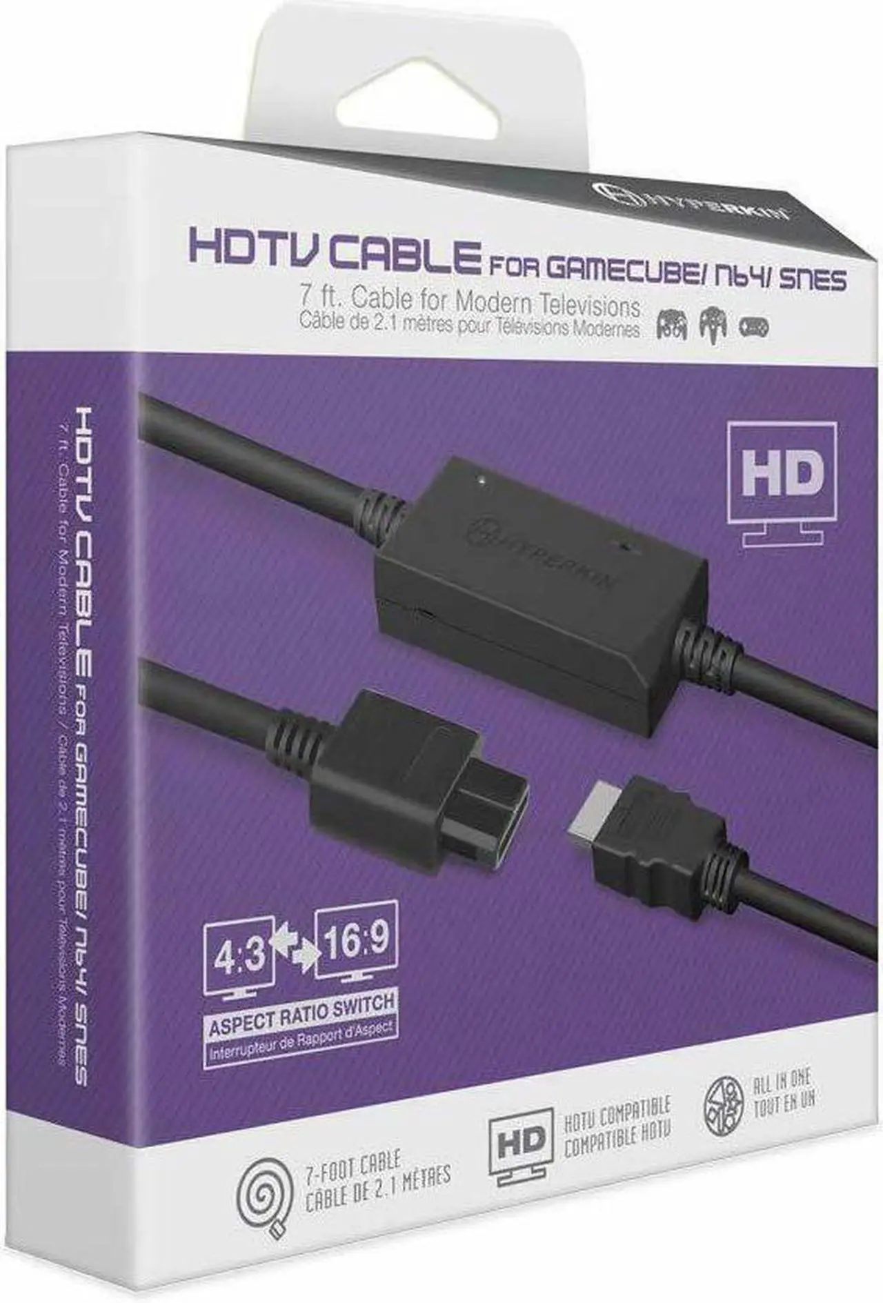 Alt view image 5 of 6 - 3-In-1 HDTV HDMI Cable for GameCube / N64/ Super NES