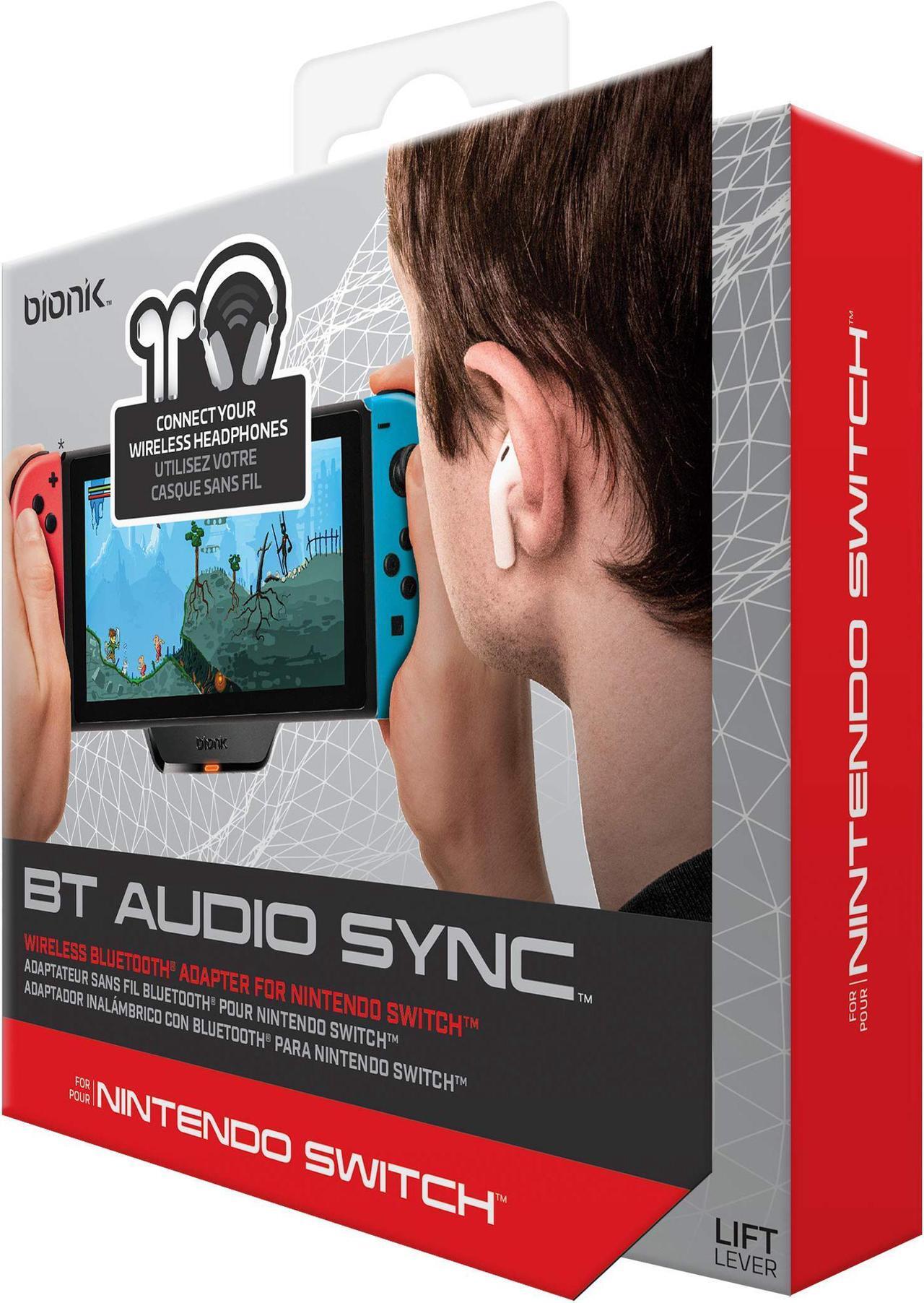 Alt view image 6 of 16 - Bionik BT Audio Sync - USB C Bluetooth Adapter for Nintendo Switch - Compatible with Wireless Bluetooth Earbuds and Headphones Including Apple Airpods, Bose, Beats, Sony, and More