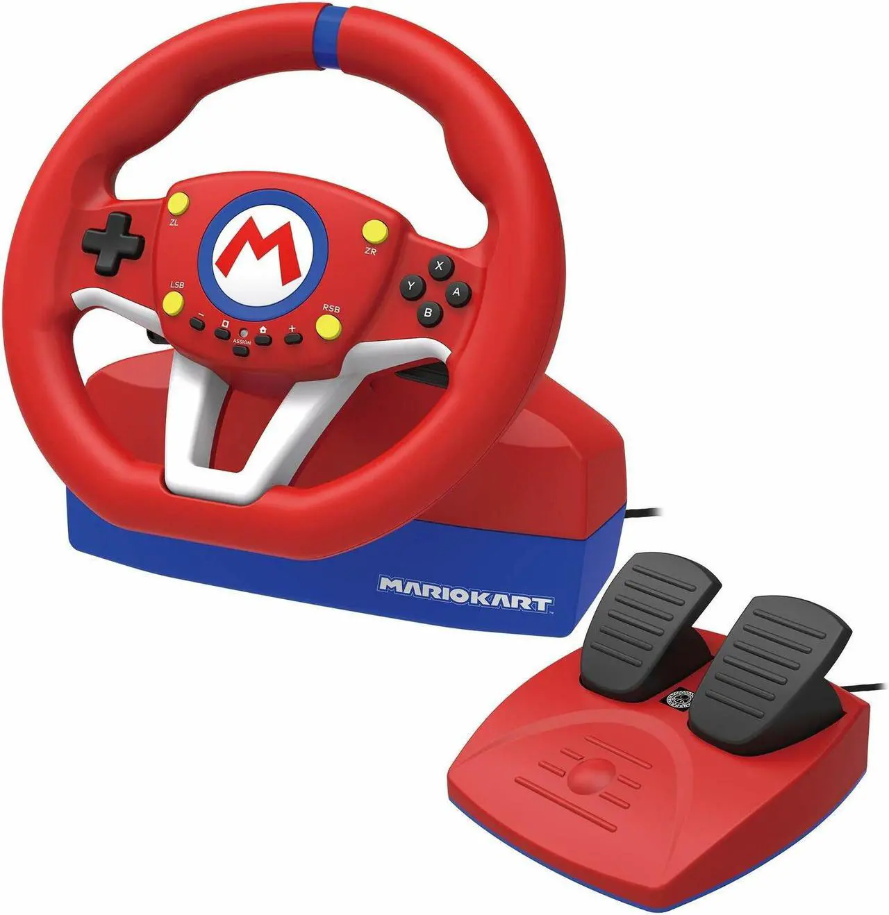 Main image of HORI Nintendo Switch Mario Kart Racing Wheel - Red/ Blue Edition