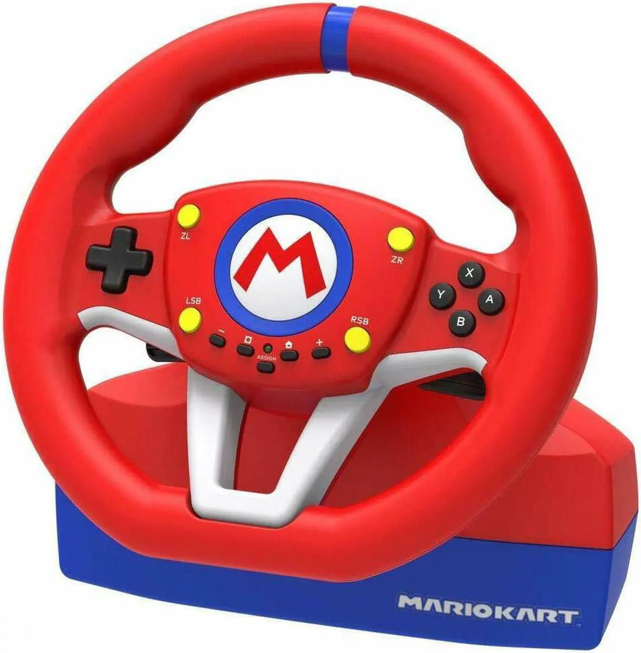Alt view image 5 of 17 - HORI Nintendo Switch Mario Kart Racing Wheel - Red/ Blue Edition