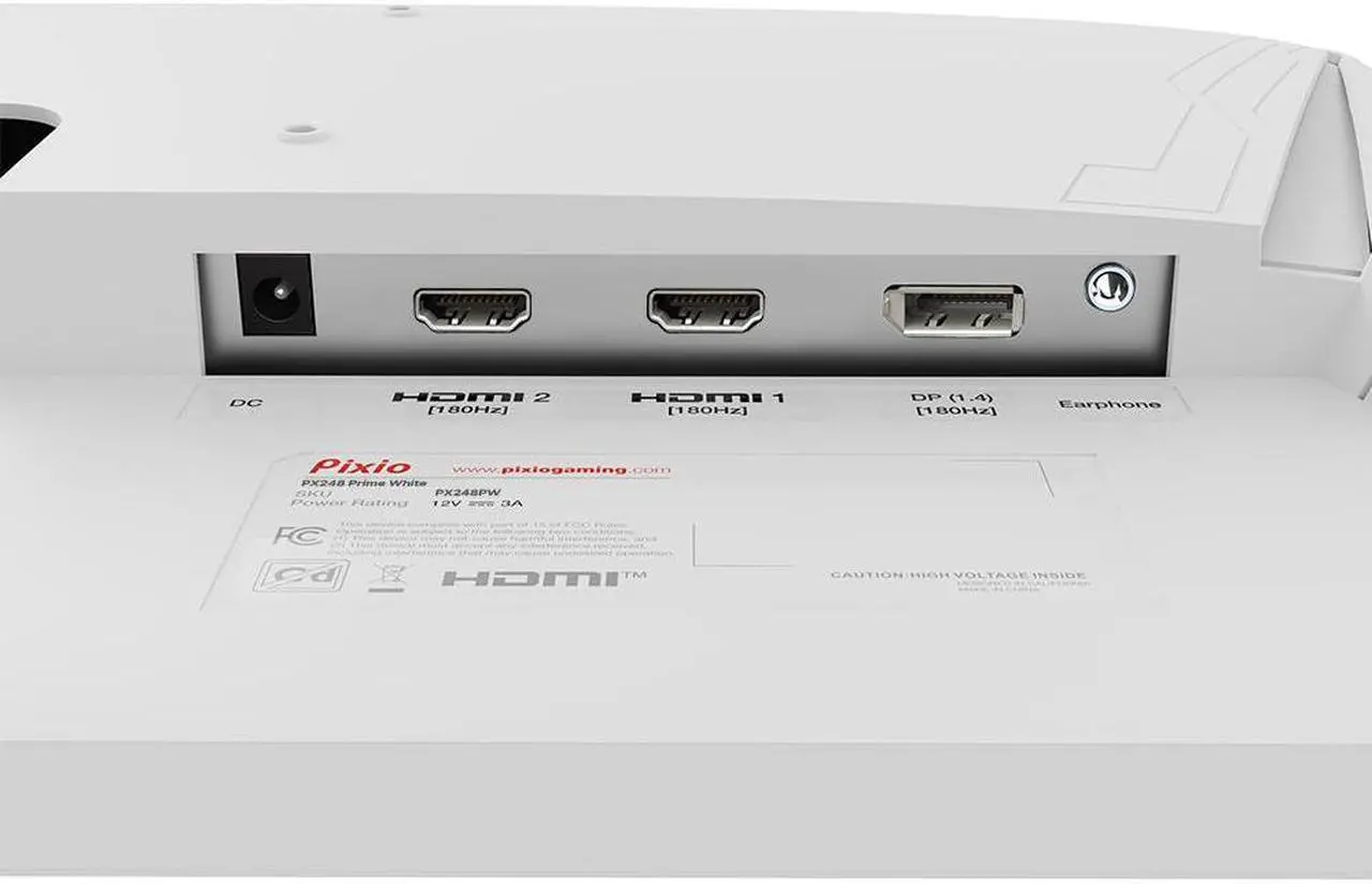 Alt view image 6 of 7 - Pixio PX248 Prime V2 24" White 180Hz Fast-IPS 1ms (GTG) Adaptive Sync Premium Full HD 1920 x 1080 Premier eSports Gaming Monitor White