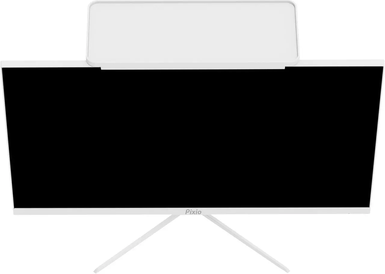 Alt view image 6 of 7 - Pixio 12 inch White Monitor Storage Top Shelf - Adjustable Platform, Universal Fit, Holds Up to 13lbs, Works on TV, Flat, Curved Monitors, Storage for Webcams, Clocks, Phone, Figures