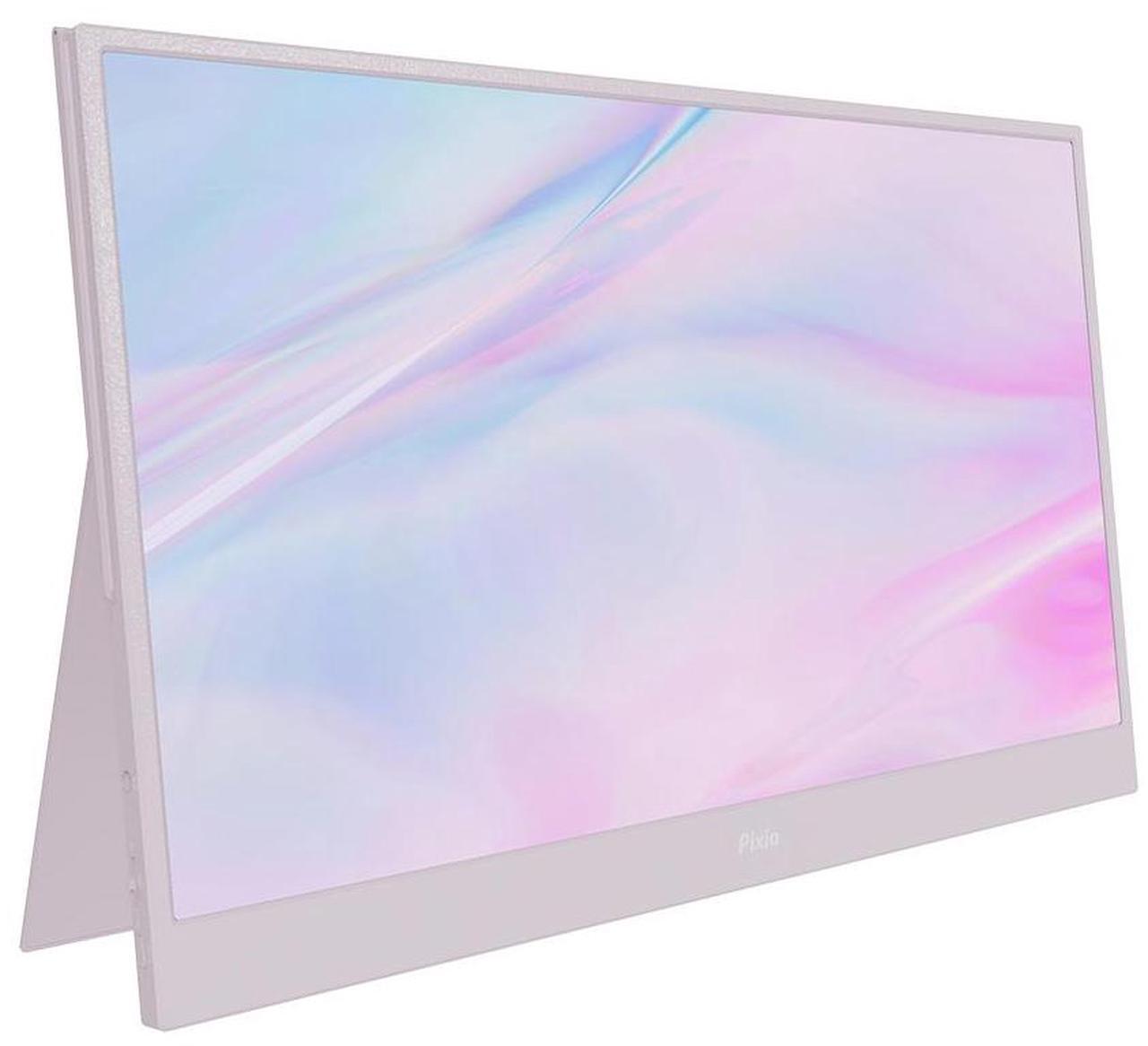 Alt view image 3 of 6 - Pixio PX160 Wave Pink Portable Monitor 15.6 inch 60Hz Refresh Rate FHD 1080p Resolution IPS panel HDR Screen Cover Stand USB-C HDMI Display for Laptop, PC, Console, Phone Pink