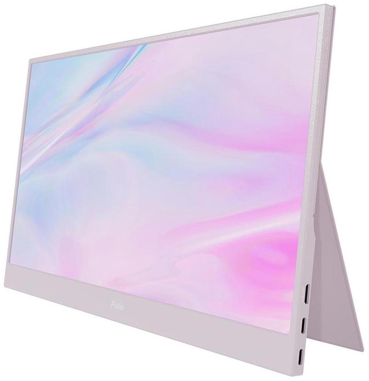 Alt view image 4 of 6 - Pixio PX160 Wave Pink Portable Monitor 15.6 inch 60Hz Refresh Rate FHD 1080p Resolution IPS panel HDR Screen Cover Stand USB-C HDMI Display for Laptop, PC, Console, Phone Pink